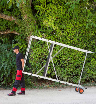 Echafaudage roulant de jardin 4m en aluminium Hailo HobbyStep H4 Jardin