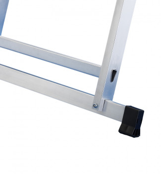 Base echelle transformable 3 plans 3x11 échelons 7m80 en aluminium Hailo HobbyStep