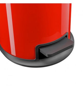 pedale poubelle de salle de bain rouge design à pédale 3L Hailo Pure S