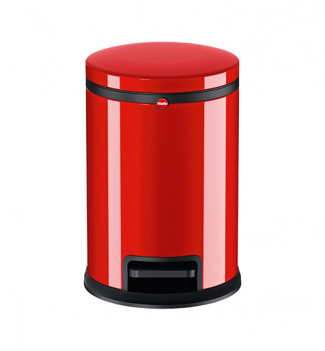 poubelle de salle de bain rouge design à pédale 3L Hailo Pure S