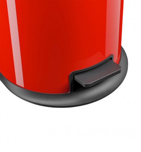 pédale poubelle de cuisine design rouge à pédale 12L Hailo Pure M
