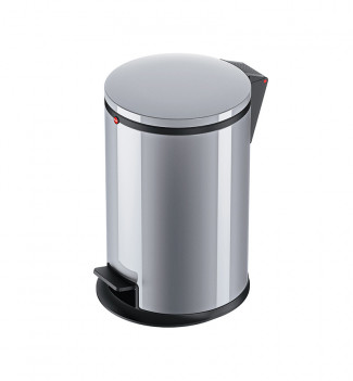 poubelle de cuisine argent design à pédale 12L Hailo Pure M
