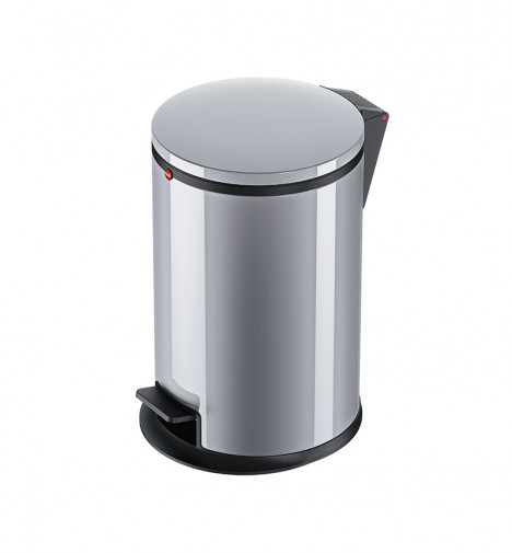 poubelle de cuisine argent design à pédale 12L Hailo Pure M