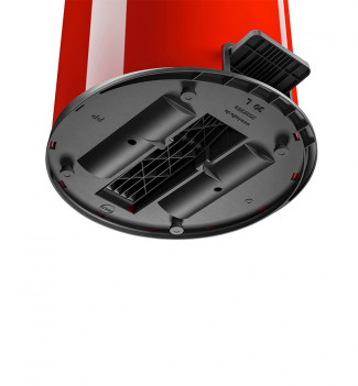 socle Poubelle de cuisine design rouge à pédale 25L Hailo Pure L