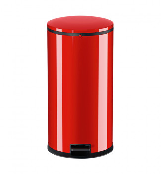 poubelle de cuisine design à pédale 40L ​rouge Hailo Pure XL