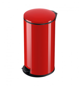 poubelle de cuisine design à pédale 40L ​Hailo Pure XL rouge