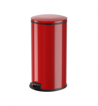 poubelle de cuisine rouge design à pédale 40L ​Hailo Pure XL