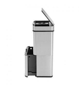 Poubelle de cuisine automatique design pour recyclage et tri sélectif 50L Hailo Öko Vario XL