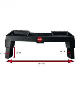 Dimensions Tablette porte-outils pour escabeaux Hailo PEHD
