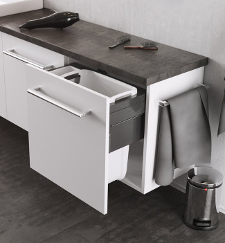 Panière à linge encastrable 37L Hailo Laundry Carrier 600