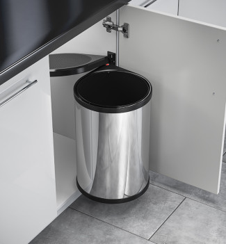 Poubelle encastrable sous évier 20L Hailo AS Mono