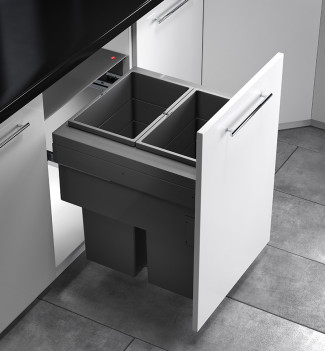 Poubelle de cuisine tri sélectif 2 bacs encastrable 70L (35+35) Hailo AS Euro Cargo 500 NT480
