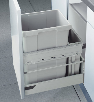Poubelle encastrable 2 bacs 45L (38+7) Hailo AS Euro Cargo 300