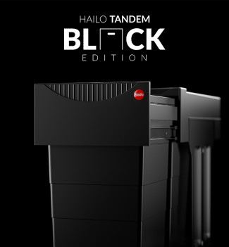 Poubelle tri sélectif 2 bacs encastrable 30L (15+15) Hailo Tandem Black Edition