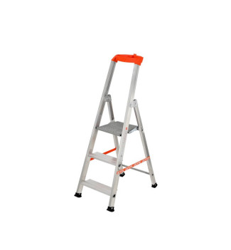 Escabeau professionnel pliable en aluminium 3 marches XXL