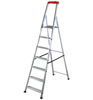 Escabeau professionnel pliable en aluminium 7 marches GOMPRO XXL