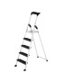 Escabeau professionnel en aluminium 5 marches extra larges Hailo 4XL BlackLine Pro