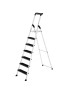 Escabeau professionnel en aluminium 7 marches extra larges Hailo 4XL BlackLine Pro