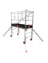 Échafaudage professionnel roulant 0,9m/2,9m en aluminium | Module 1 | Hailo Expert Pro