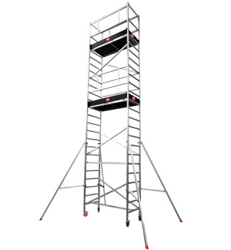 Réhausse Module 4 | Échafaudage professionnel roulant 5,40m/7,40m en aluminium Hailo Expert Pro