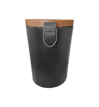 Dos poubelle acacia noire moyen volume