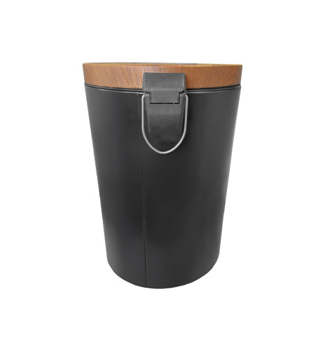 Dos poubelle acacia noire moyen volume