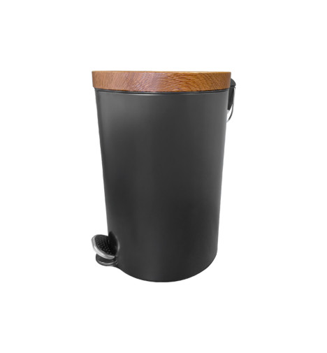 Poubelle acacia noire moyen volume