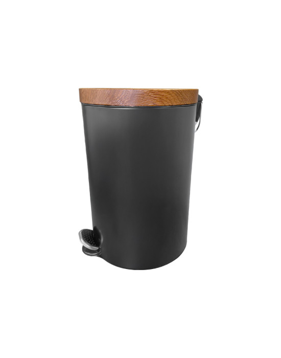 Poubelle acacia noire moyen volume