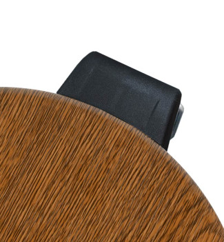 Couvercle poubelle acacia noire grand volume