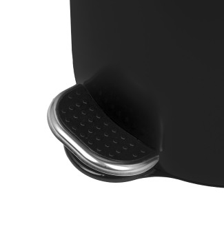 Pédale poubelle acacia noire grand volume