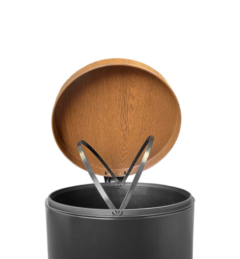 Ouverture poubelle acacia noire grand volume
