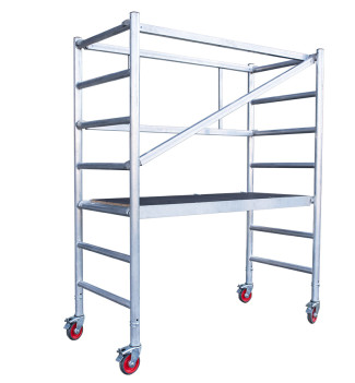 Échafaudage professionnel Expert Pro Taille S 0,9m/2,9m en aluminium Hailo
