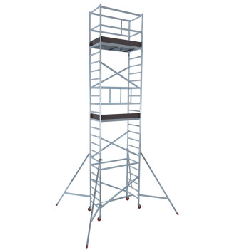 Échafaudage professionnel Expert Pro Taille XL 5,4m/7,4m en aluminium Hailo