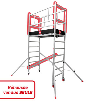 Réhausse Module 2 de l'échafaudage professionnel en aluminium Hailo Expert Pro