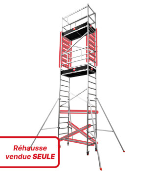 Réhausse Module 4 de l'échafaudage professionnel en aluminium Hailo Expert Pro