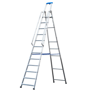 Escabeau professionnel en aluminium 12 marches PROFONTE XL 50/110