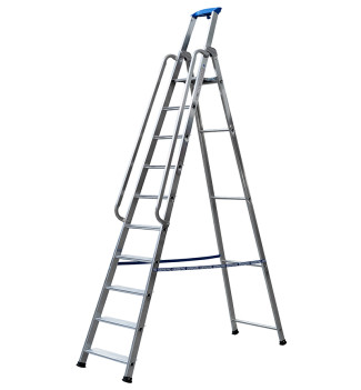 Escabeau professionnel en aluminium 10 marches PROFONTE XL 50/110