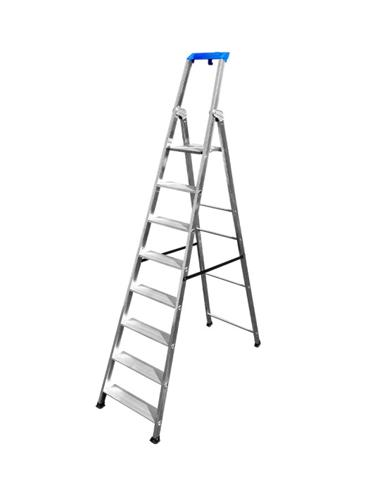 Escabeau professionnel en aluminium 8 marches PROFONTE XL 50/110