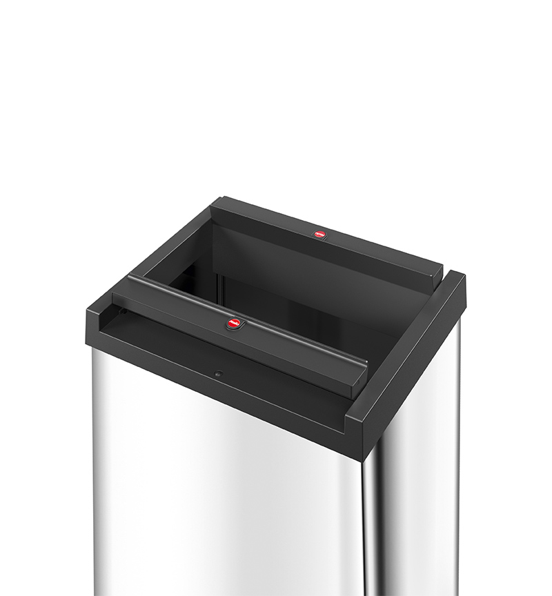 Poubelle Encastrable Hailo Single Box 28L - Pour Armoire à Partir De 40cm - Extension Télescopique - Anthracite